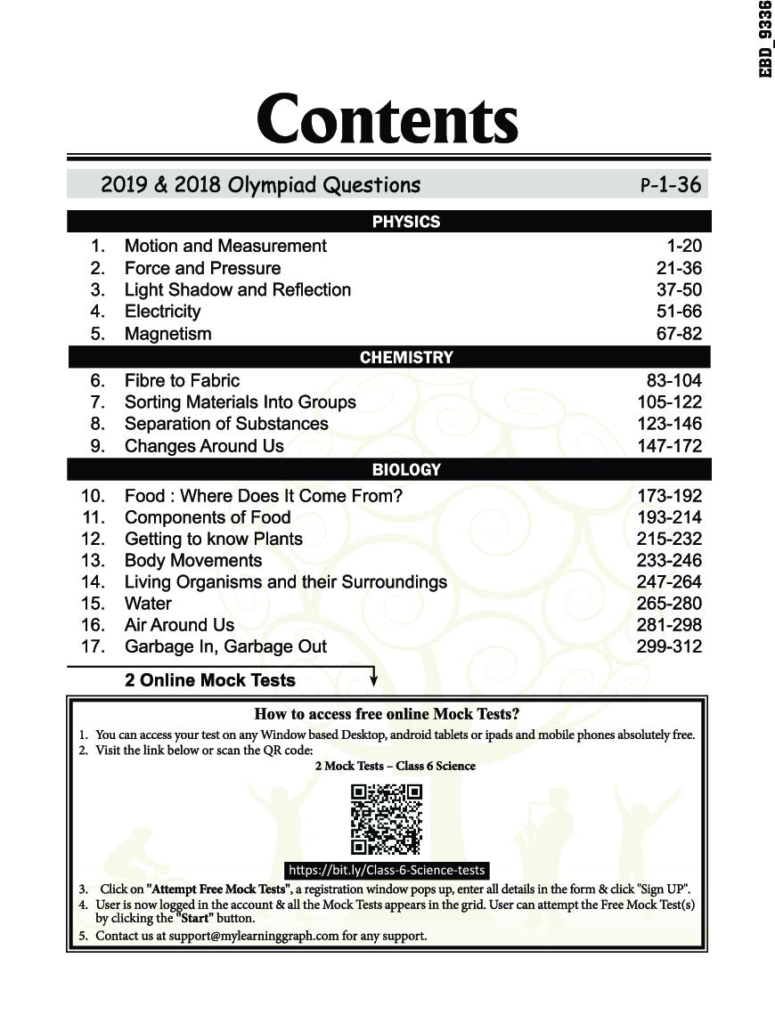 Olympiad Champs Science Class 6 With Past Olympiad Questions 3rd Edition - Page 5