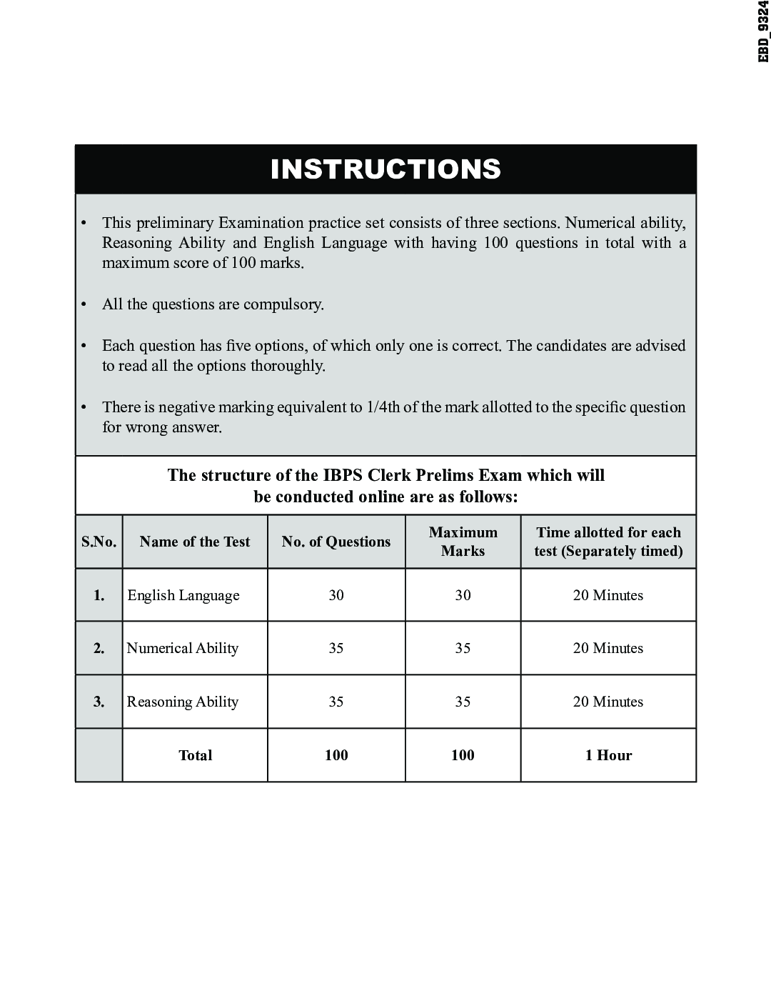 20 Practice Sets For IBPS Bank Clerk Preliminary Exam 2020 - 15 In Book + 5 Online Tests 5th Edition - Page 5