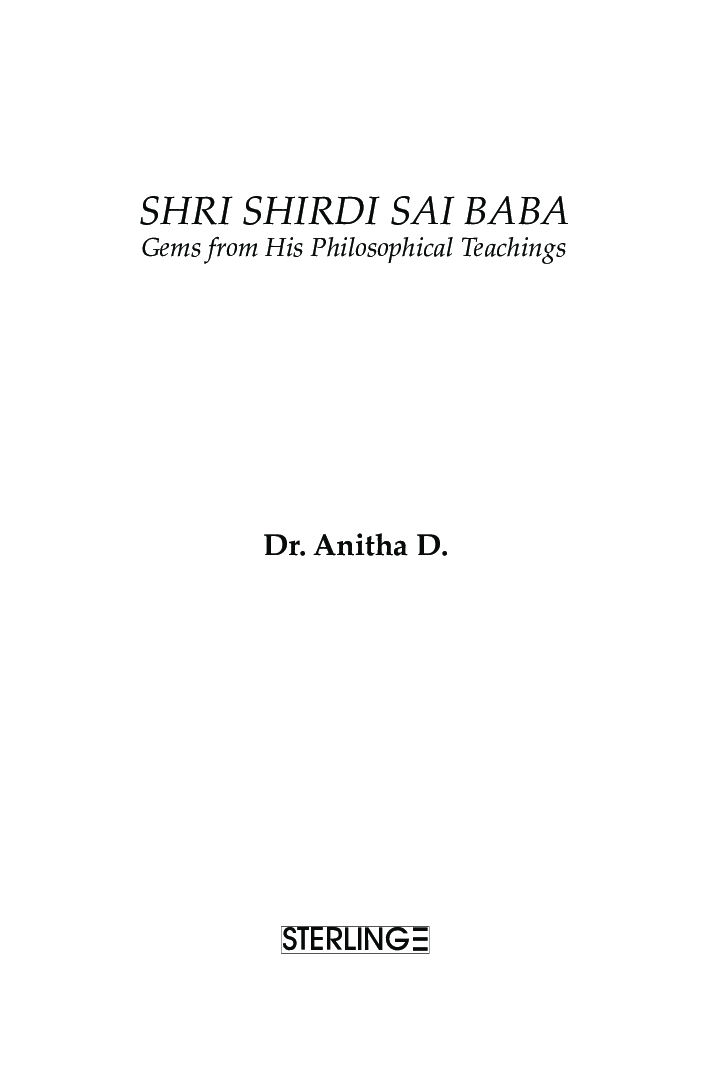 Shri Shirdi Sai Baba Gems from His Philosophical Teachings - Page 2
