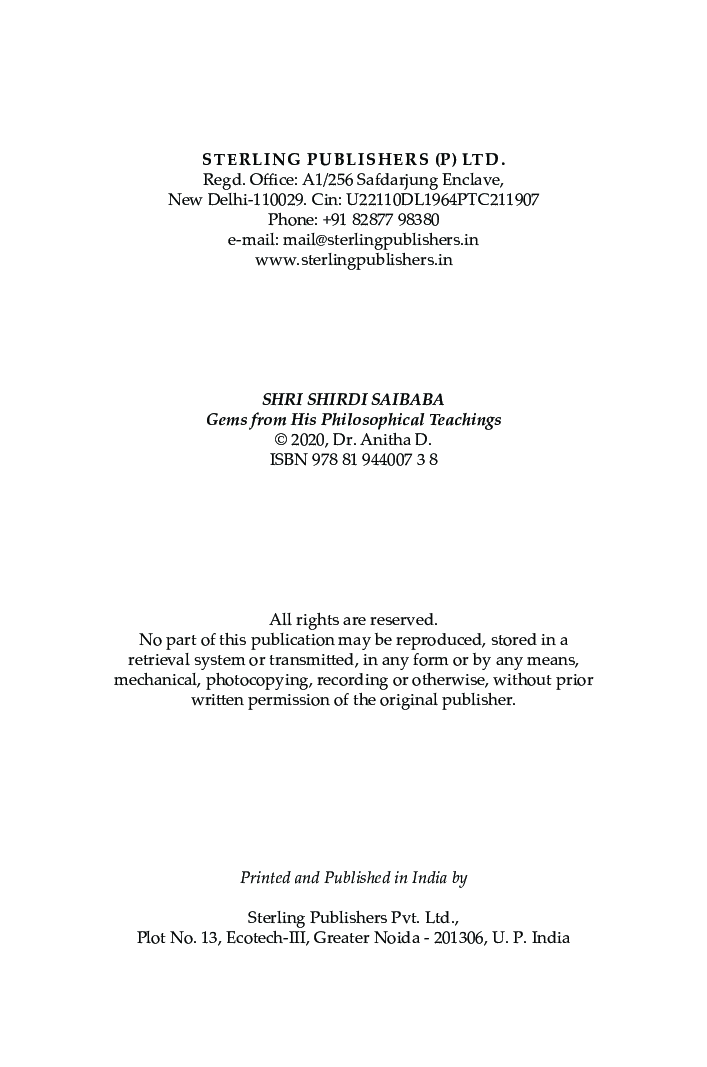 Shri Shirdi Sai Baba Gems from His Philosophical Teachings - Page 3