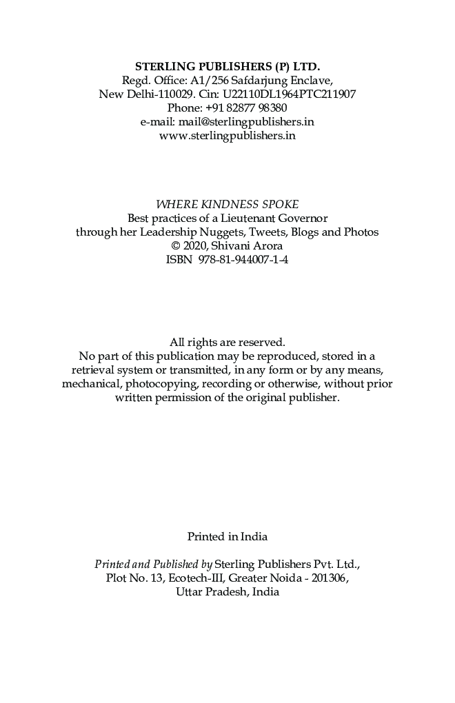 Where Kindness Spoke Best practices of Lieutenant Governor - Page 5