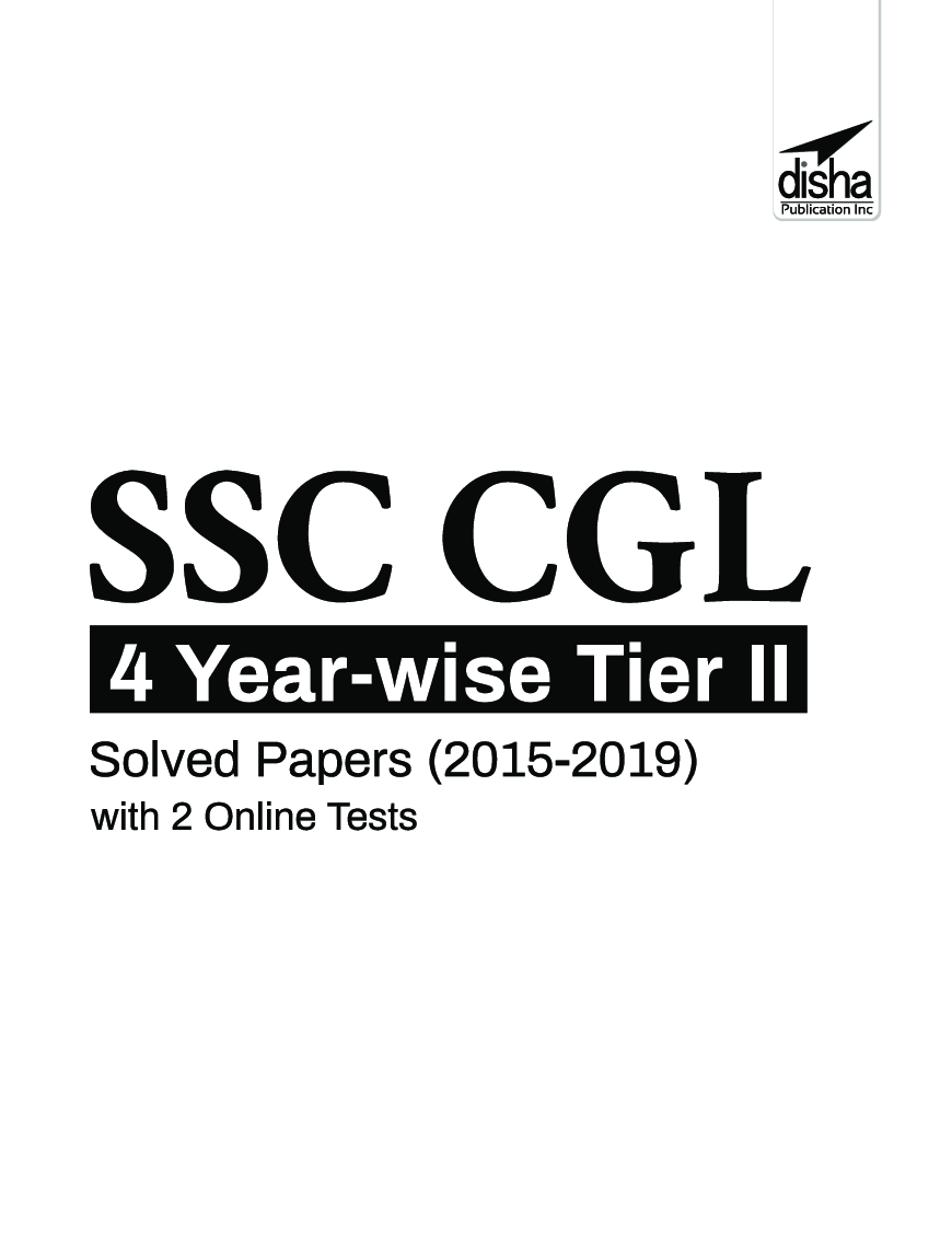 SSC CGL 4 Year-Wise Tier II Solved Papers (2015-2019) With 2 Online Tests - Page 2