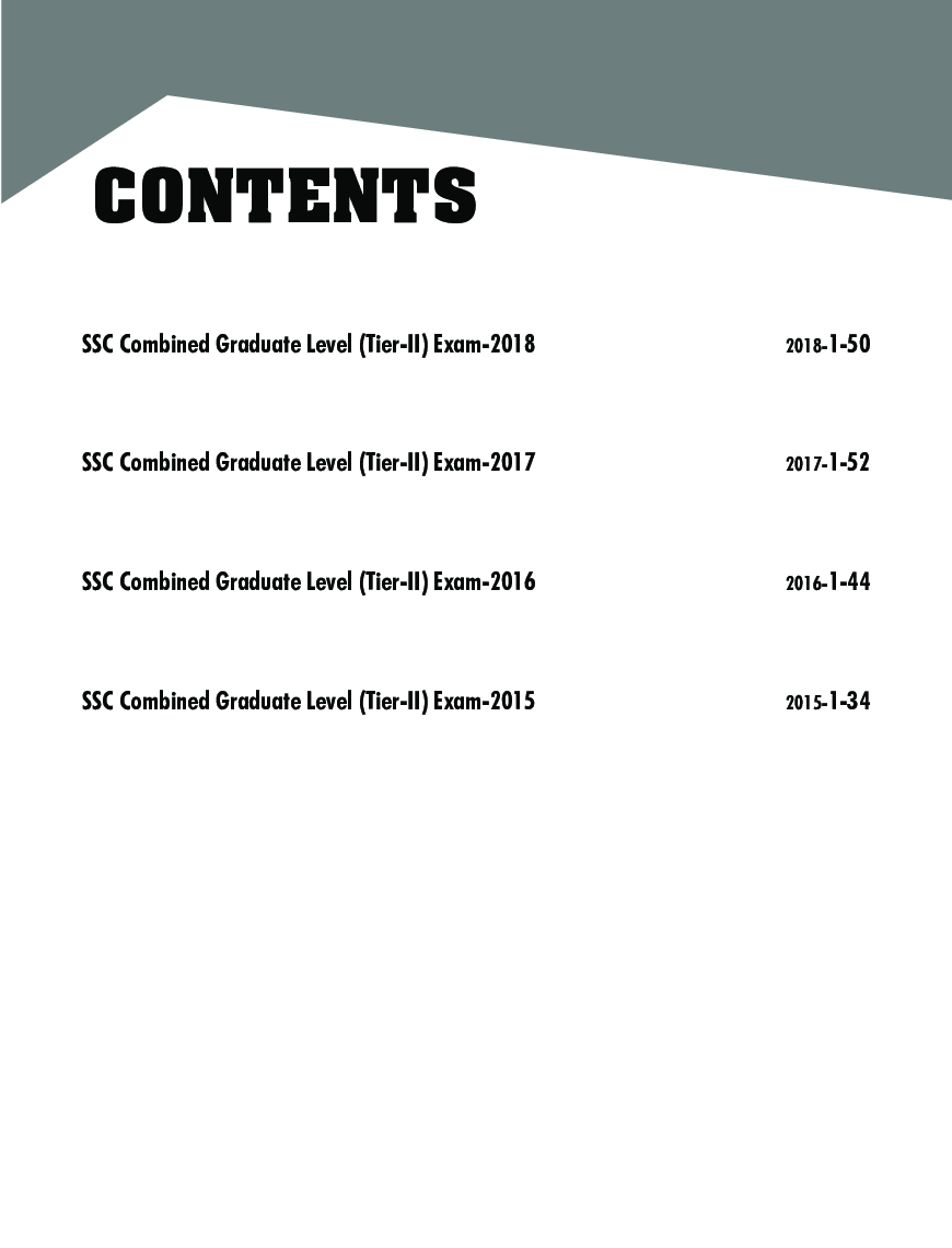 SSC CGL 4 Year-Wise Tier II Solved Papers (2015-2019) With 2 Online Tests - Page 4