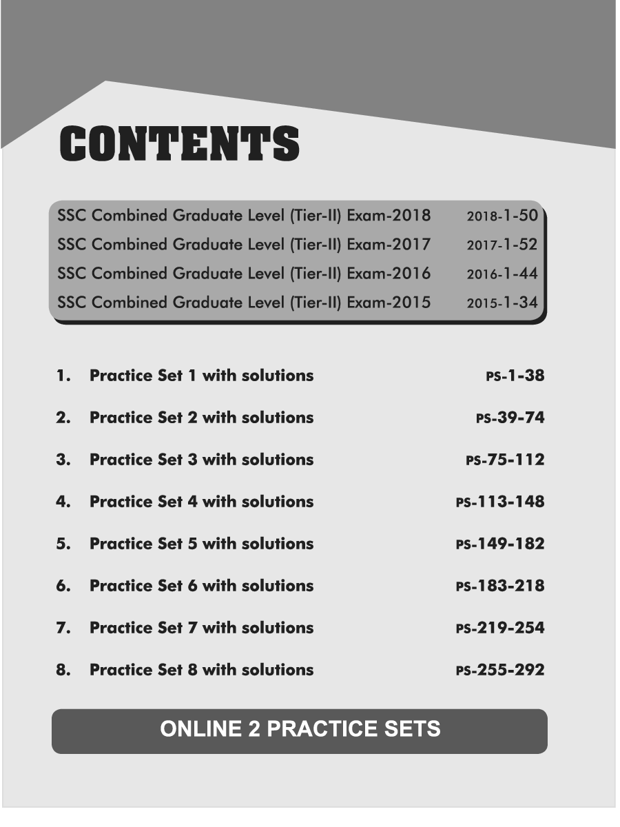 SSC CGL Mains (Tier II) Super 10 Practice Sets With 4 Past Papers (2015 - 2019)  - Page 4