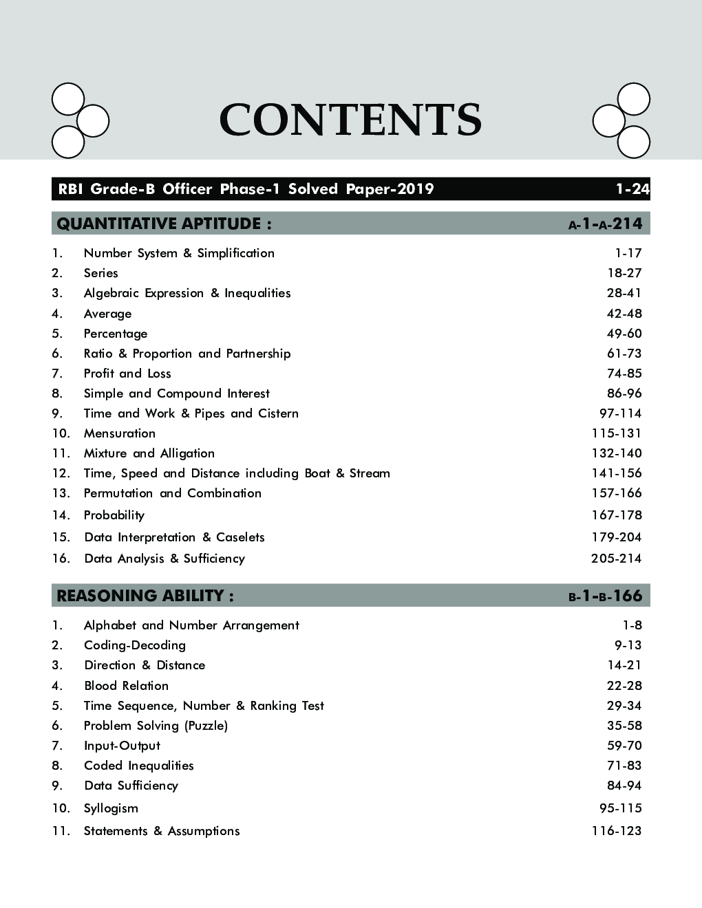 Guide To RBI Grade B Officers Phase I Exam 2020 - 4th Edition - Page 4