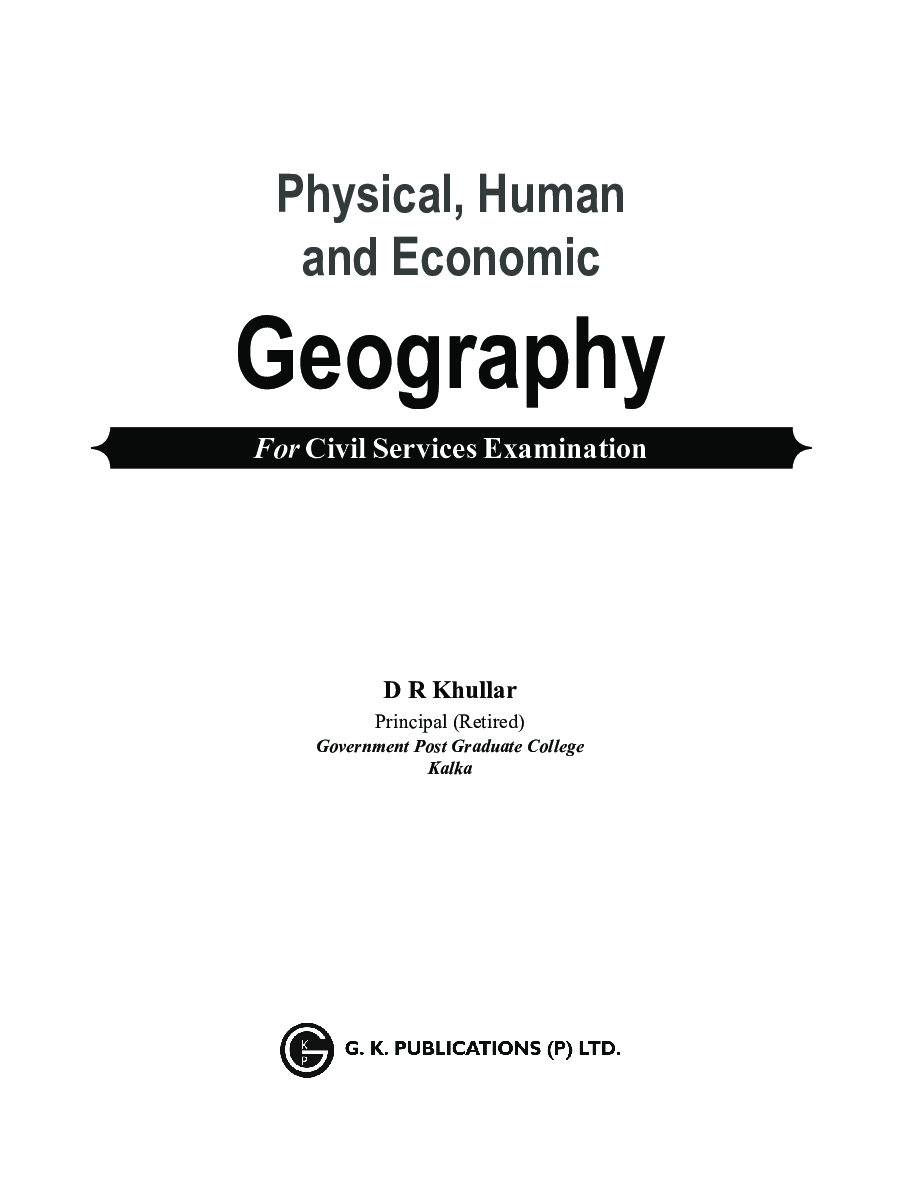 Physical, Human And Economic Geography For Civil Services Examination - Page 4