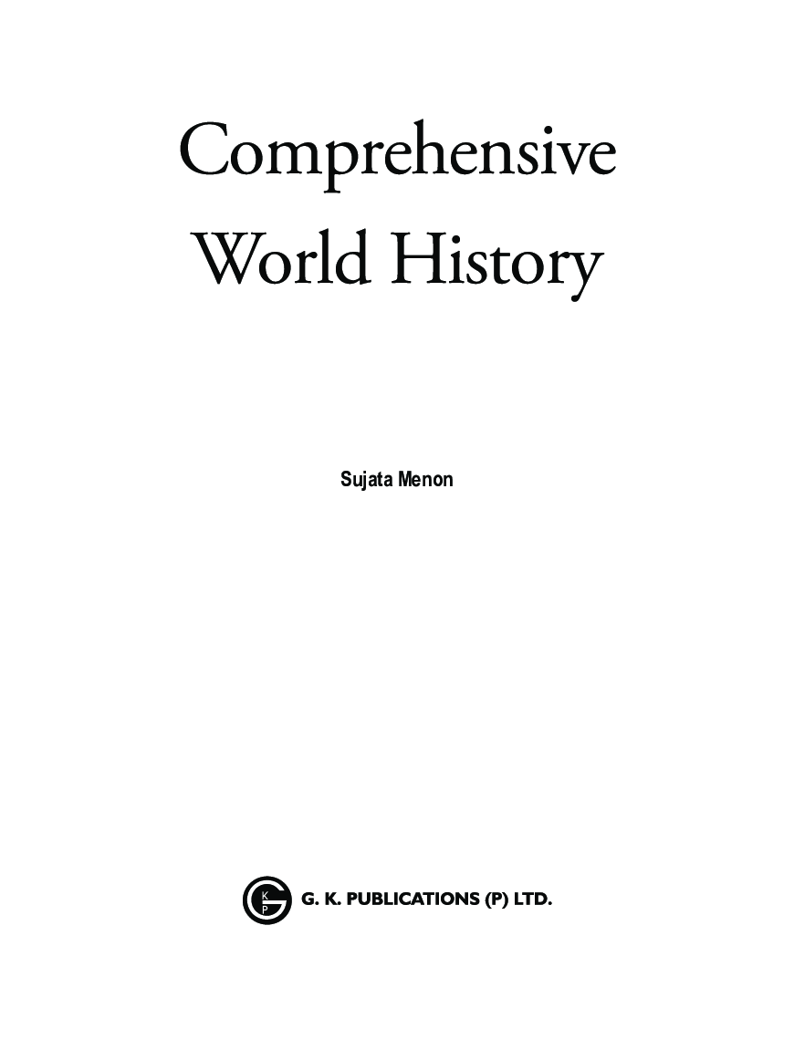 Comprehensive World History For Civil Services Main Examination - Page 4