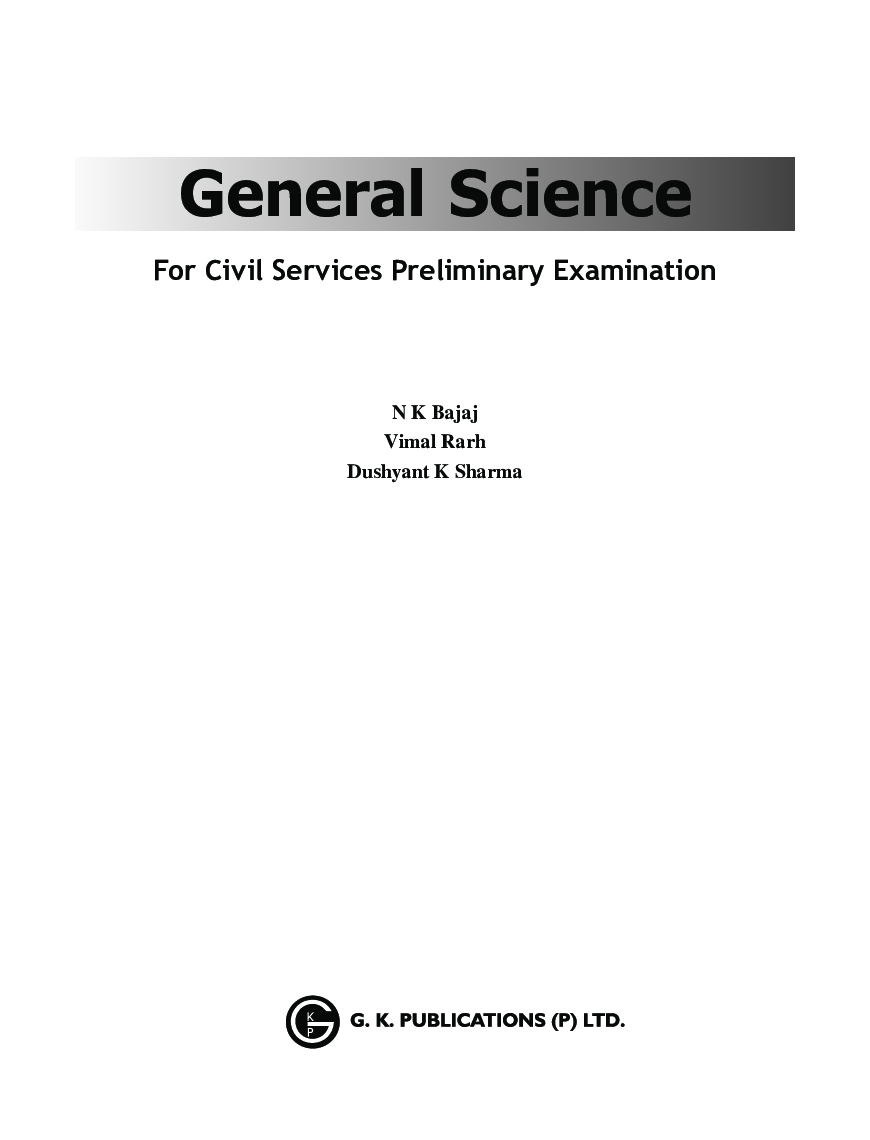 General Science For Civil Services Preliminary Examination 2018 - Page 3