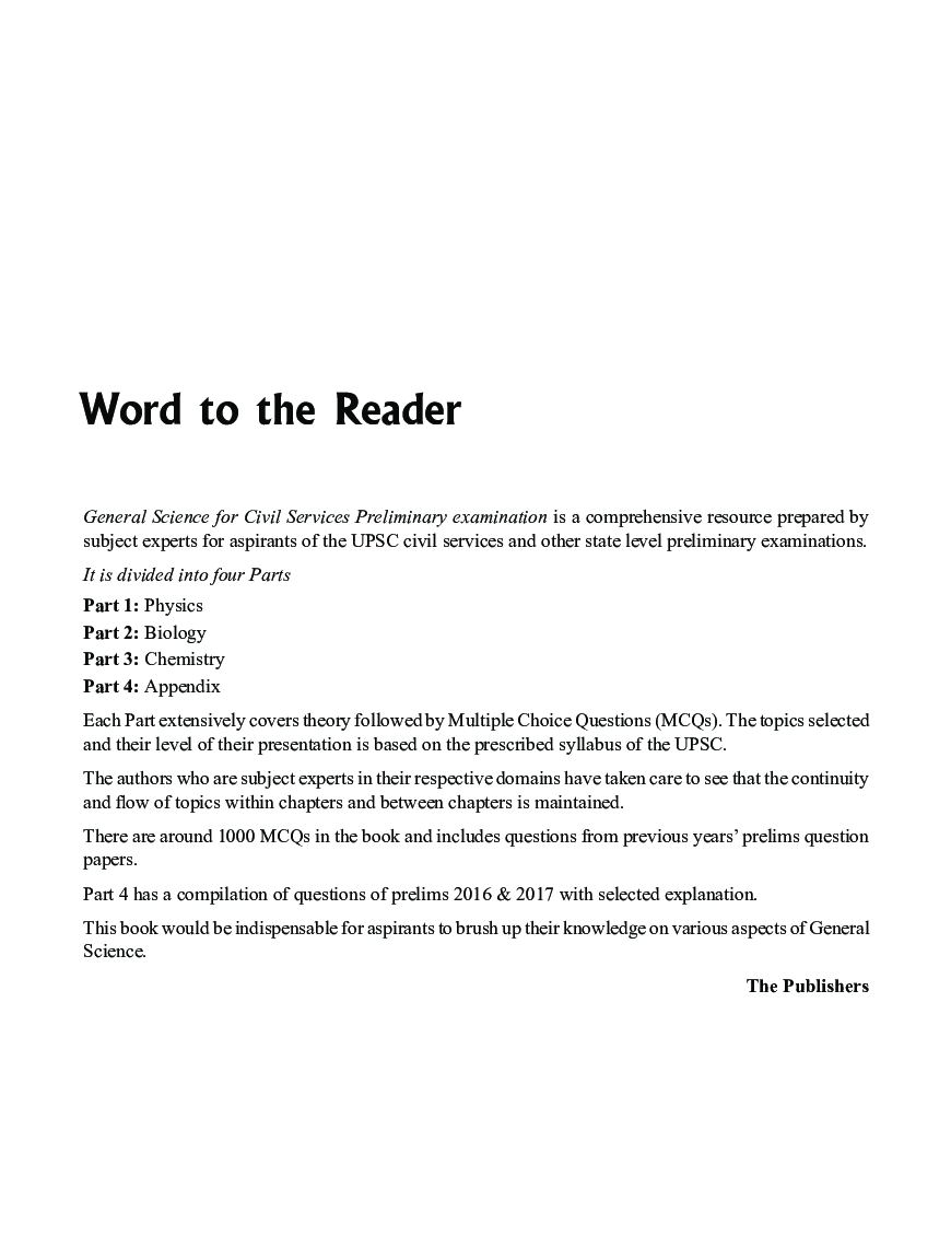 General Science For Civil Services Preliminary Examination 2018 - Page 5