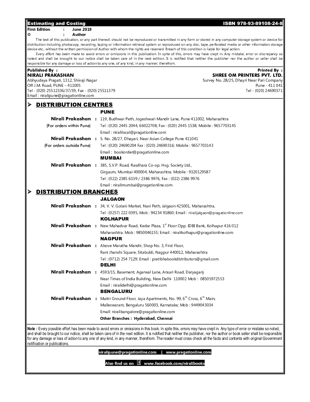 Estimating And Costing - Page 3