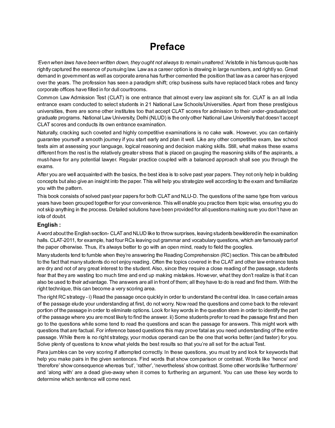 CLAT & AILET Chapter Wise Solved Papers 2008-2019 - Page 4