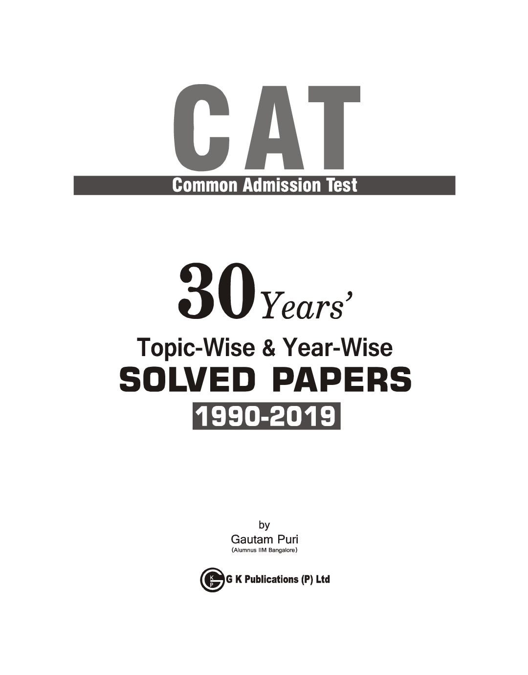 CAT 2020 30 Years Topic-Wise & Year-Wise Solved Papers 1990-2019 - Page 4