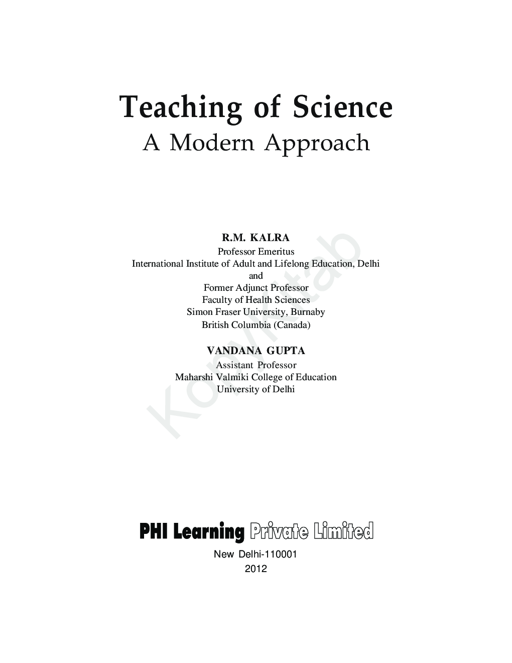 Teaching Of Science A Modern Approach - Page 2