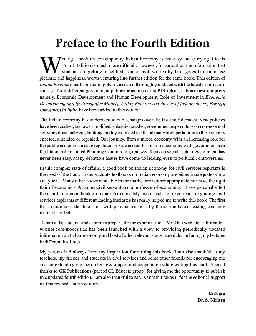 Indian Economy 4e For Civil Services Examination - Page 4