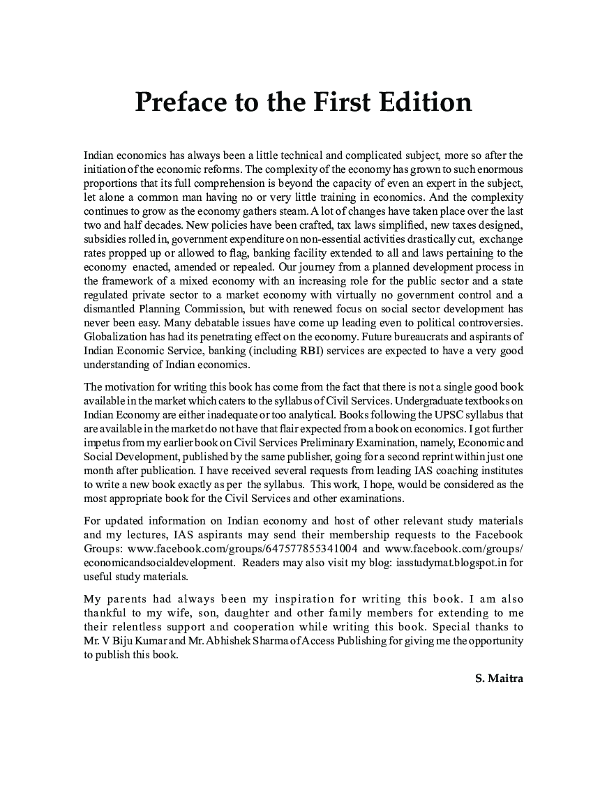 Indian Economy 4e For Civil Services Examination - Page 5