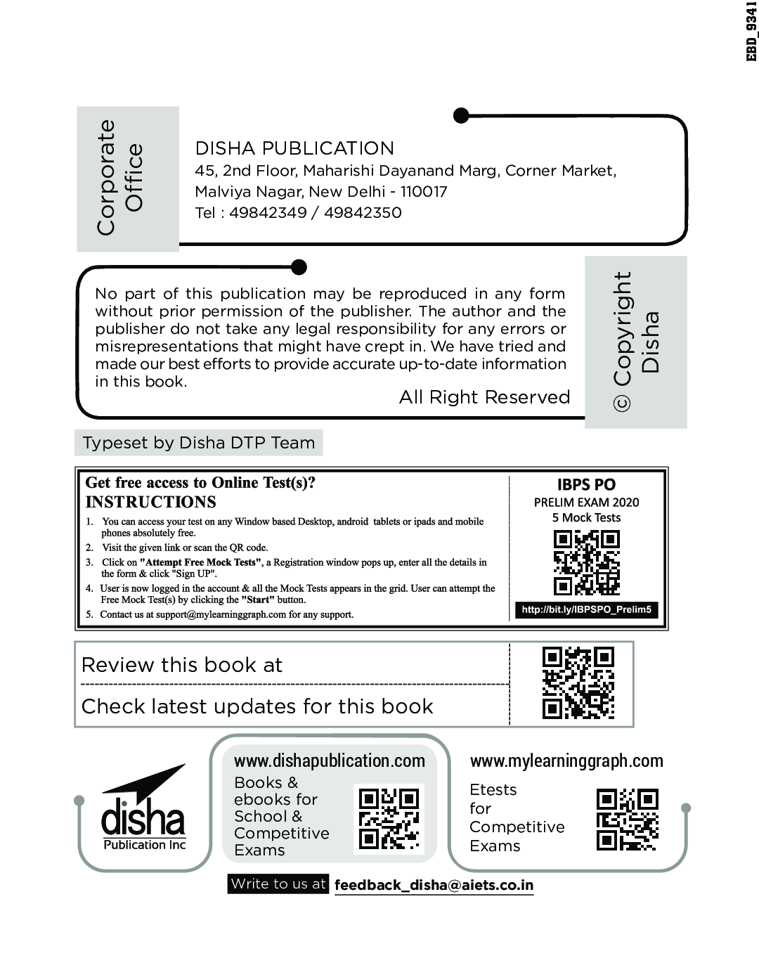 20 Practice Sets For IBPS PO/ MT Preliminary Exam 2020 With 5 Online Tests 5th Edition - Page 3