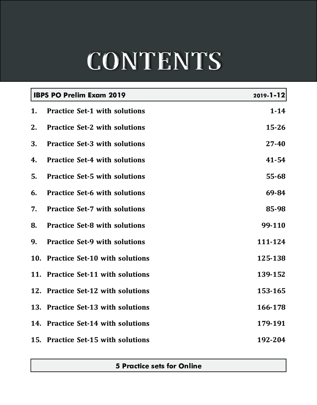20 Practice Sets For IBPS PO/ MT Preliminary Exam 2020 With 5 Online Tests 5th Edition - Page 4
