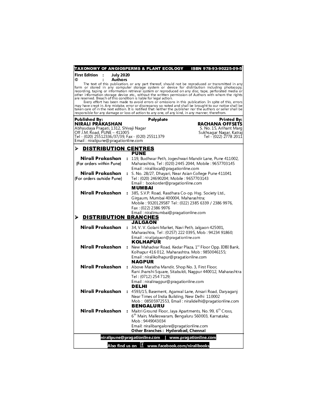 Taxonomy Of Angiosperms & Plant Ecology - Page 3