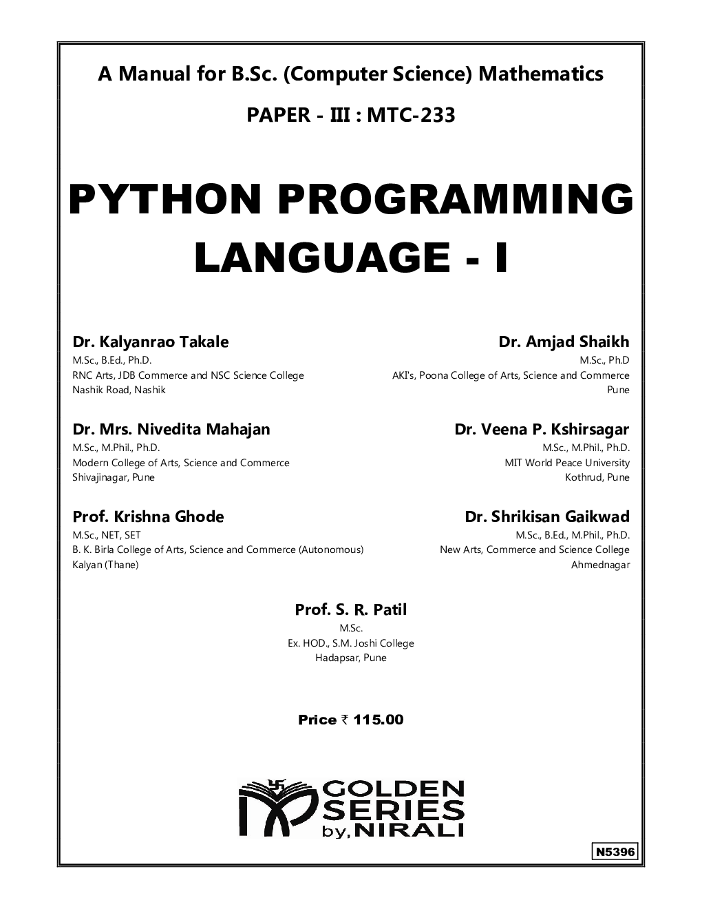 Python Programming Language - I - Page 2