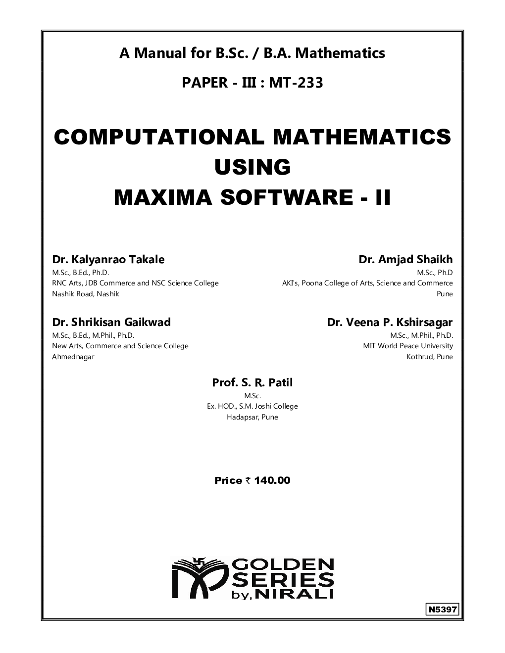 Computational Mathematics Using Maxima Software - II - Page 2