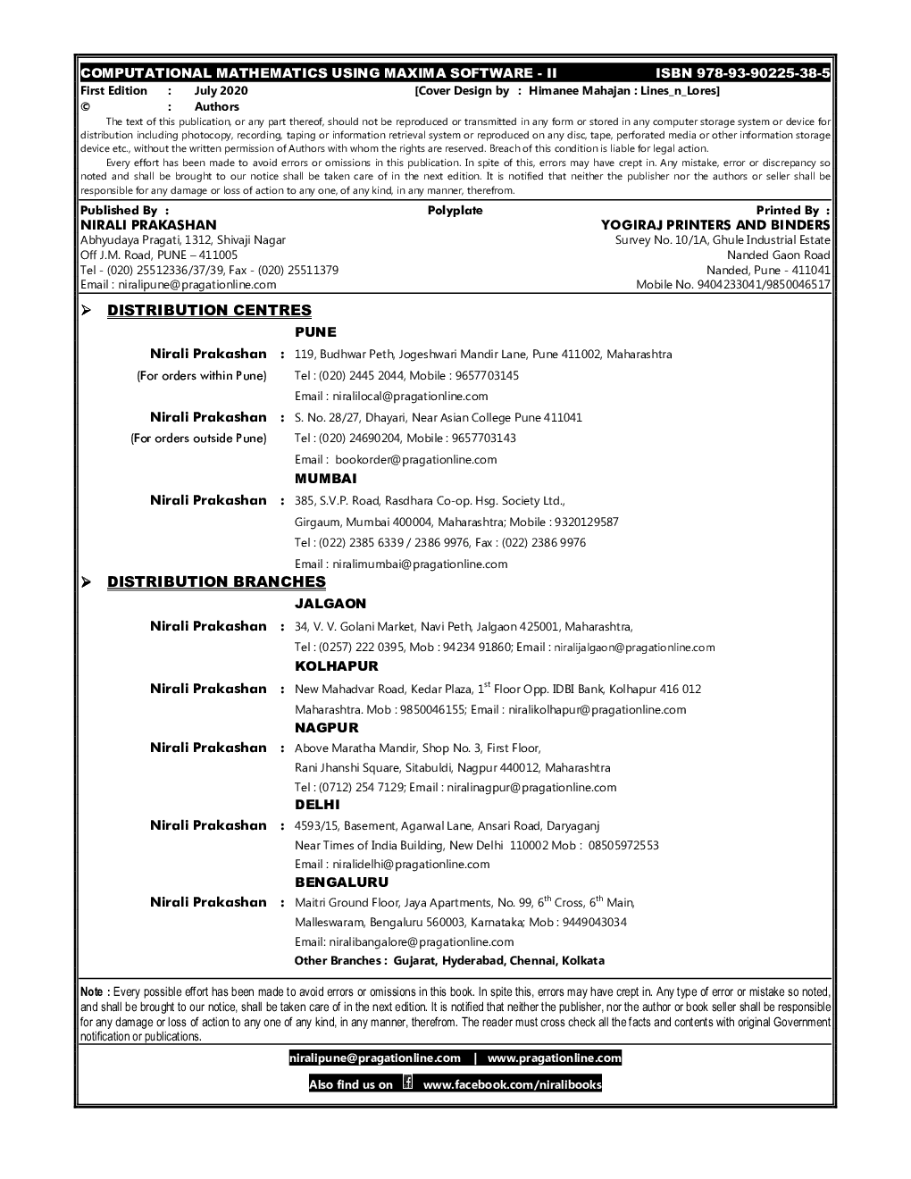 Computational Mathematics Using Maxima Software - II - Page 3