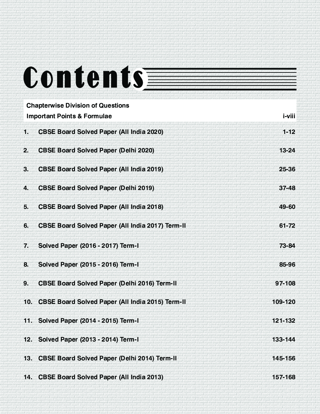 Mathematics (Standard) Class 10 CBSE Board 8 Year-Wise Solved Papers (2013 - 2020) Powered With Concept Notes - Page 4