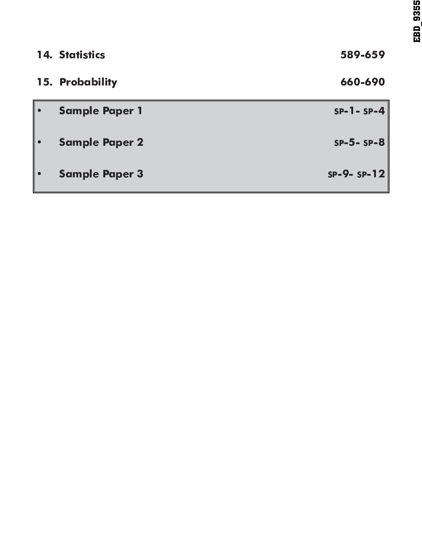 10 In One Study Package For CBSE Mathematics Class 10 With Objective Questions & 3 Sample Papers 4th Edition - Page 5
