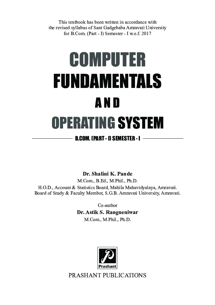 Computer Fundamentals And Operating System - Page 2