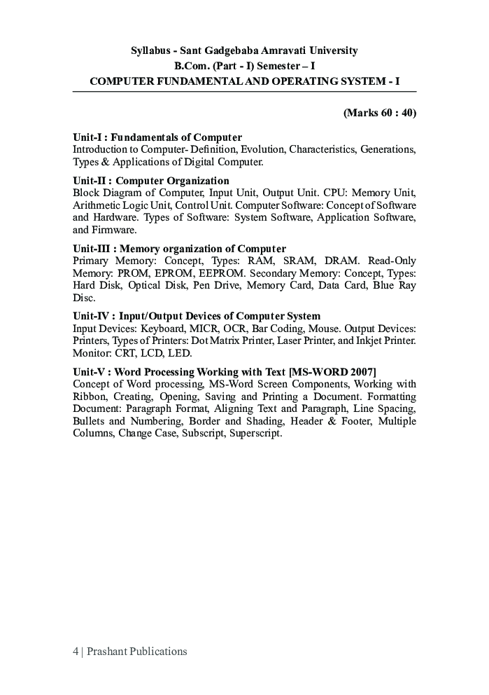 Computer Fundamentals And Operating System - Page 5