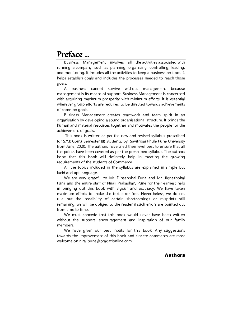 A Book Of Business Management-I - Page 4