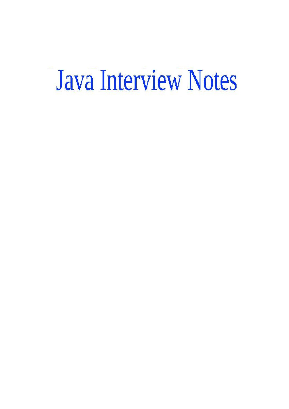 Java Interview Notes (700 + Interview Questions Answered) - Page 2