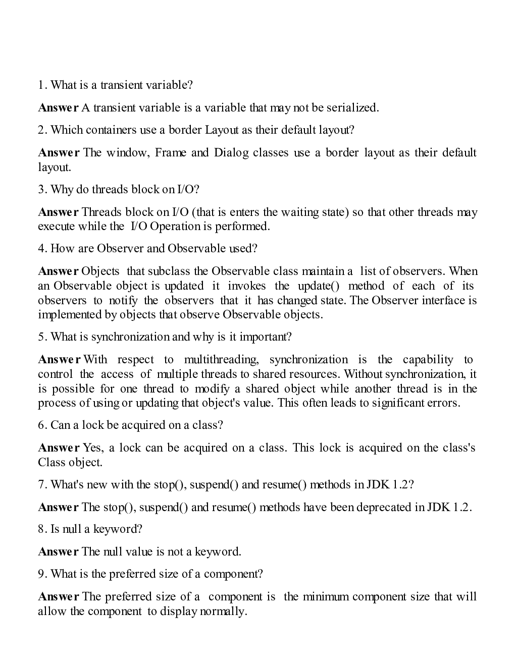 Java Interview Questions & Answer Part-III - Page 3