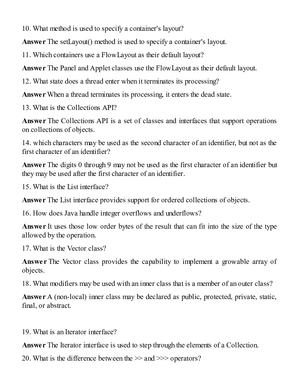 Java Interview Questions & Answer Part-III - Page 4