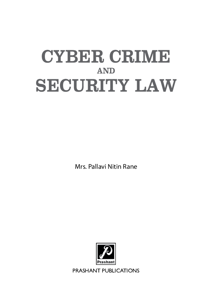 Cyber Crime And Security Law - Page 2