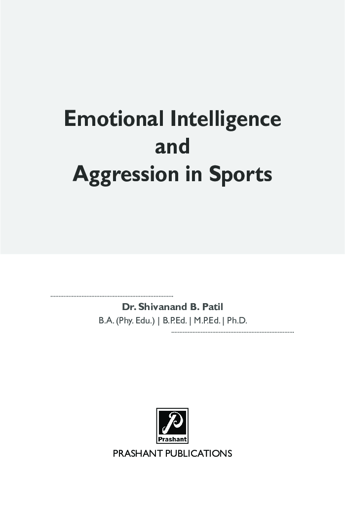 Emotional Intelligence And Aggression In Sports - Page 2