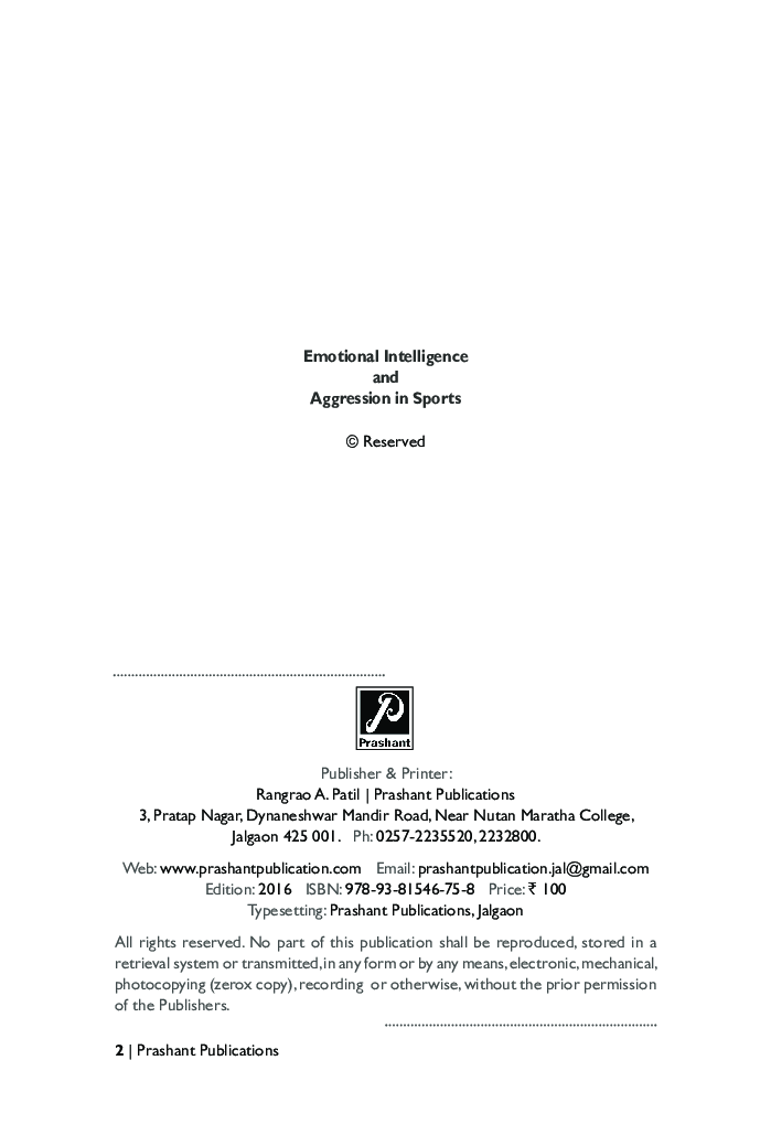 Emotional Intelligence And Aggression In Sports - Page 3