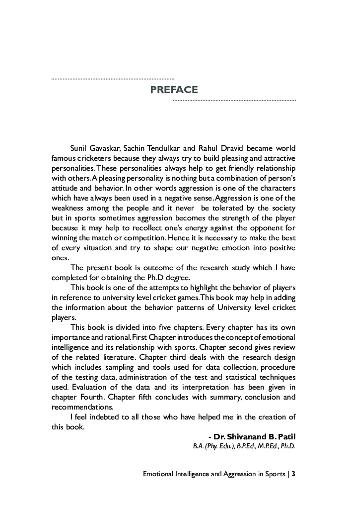 Emotional Intelligence And Aggression In Sports - Page 4