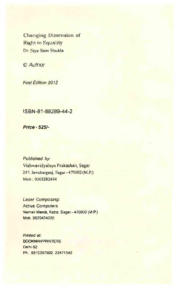 Changing Dimension Of Right To Equality - Page 3