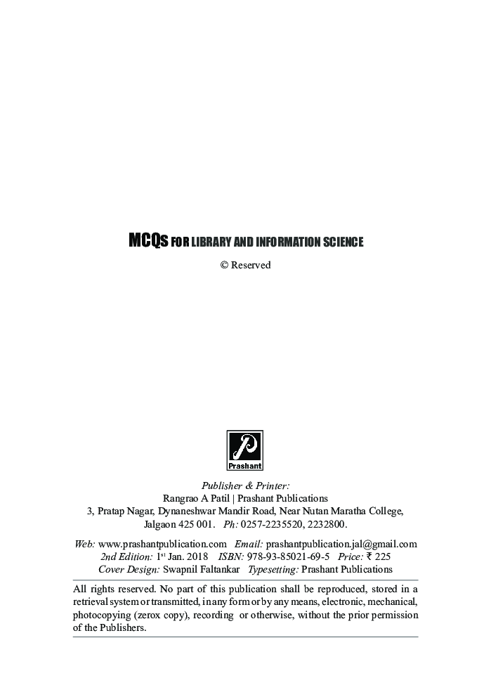 MCQS For Library And Information Science - Page 3