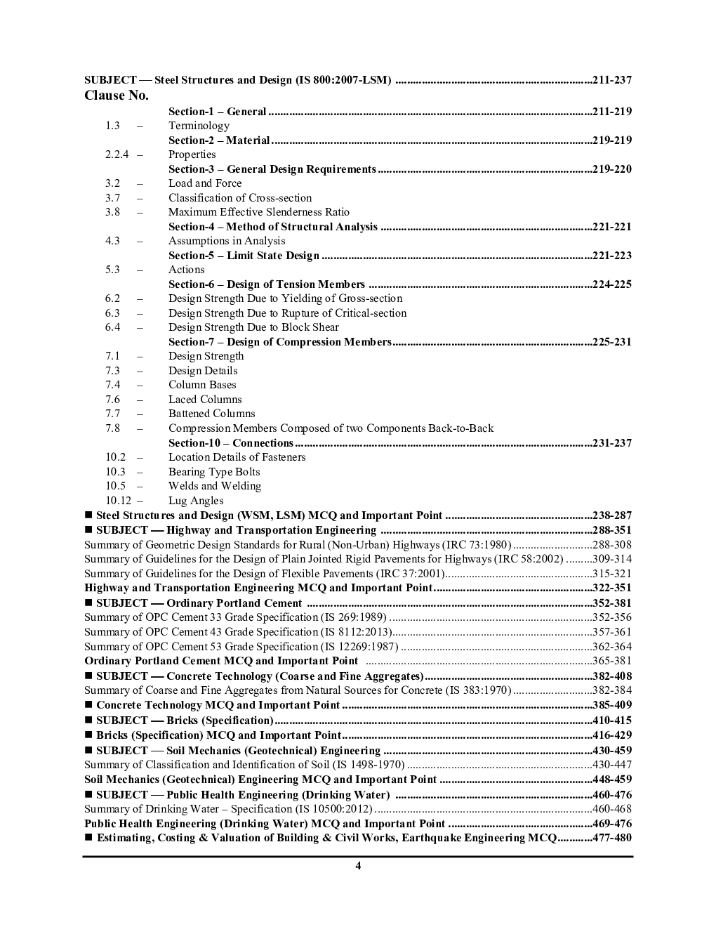 IS Code Booster Civil Engineering (Hindi) - Page 5