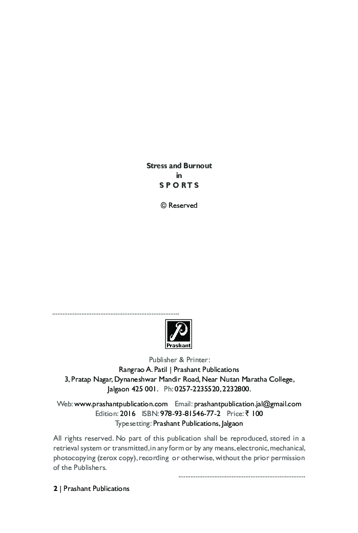 Stress And Burnout In Sports - Page 3