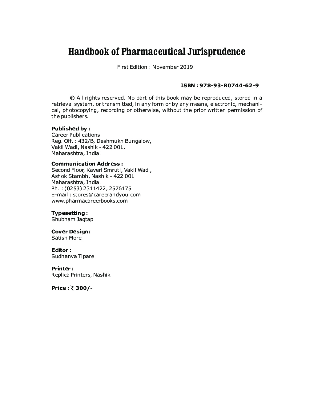 Handbook of Pharmaceutical Jurisprudence - Page 5