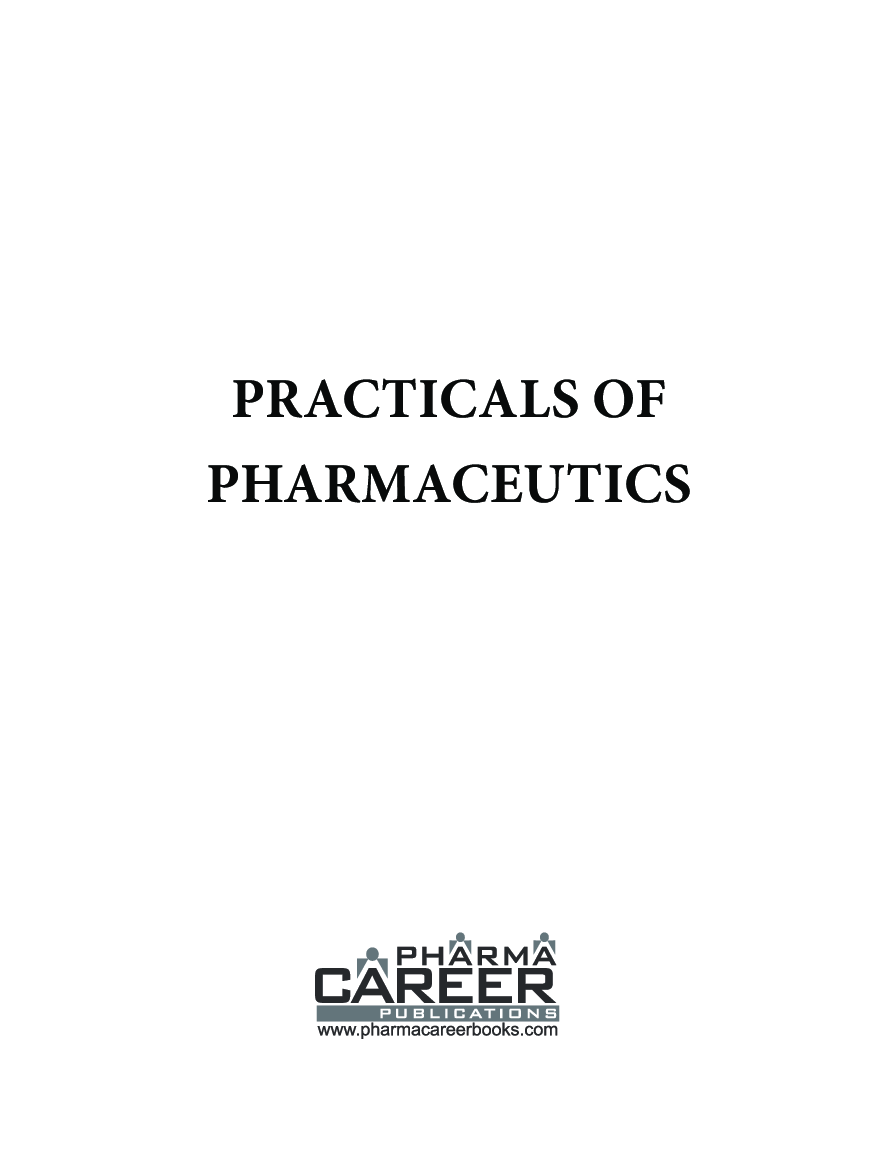 Practicals of Pharmaceutics - Page 2