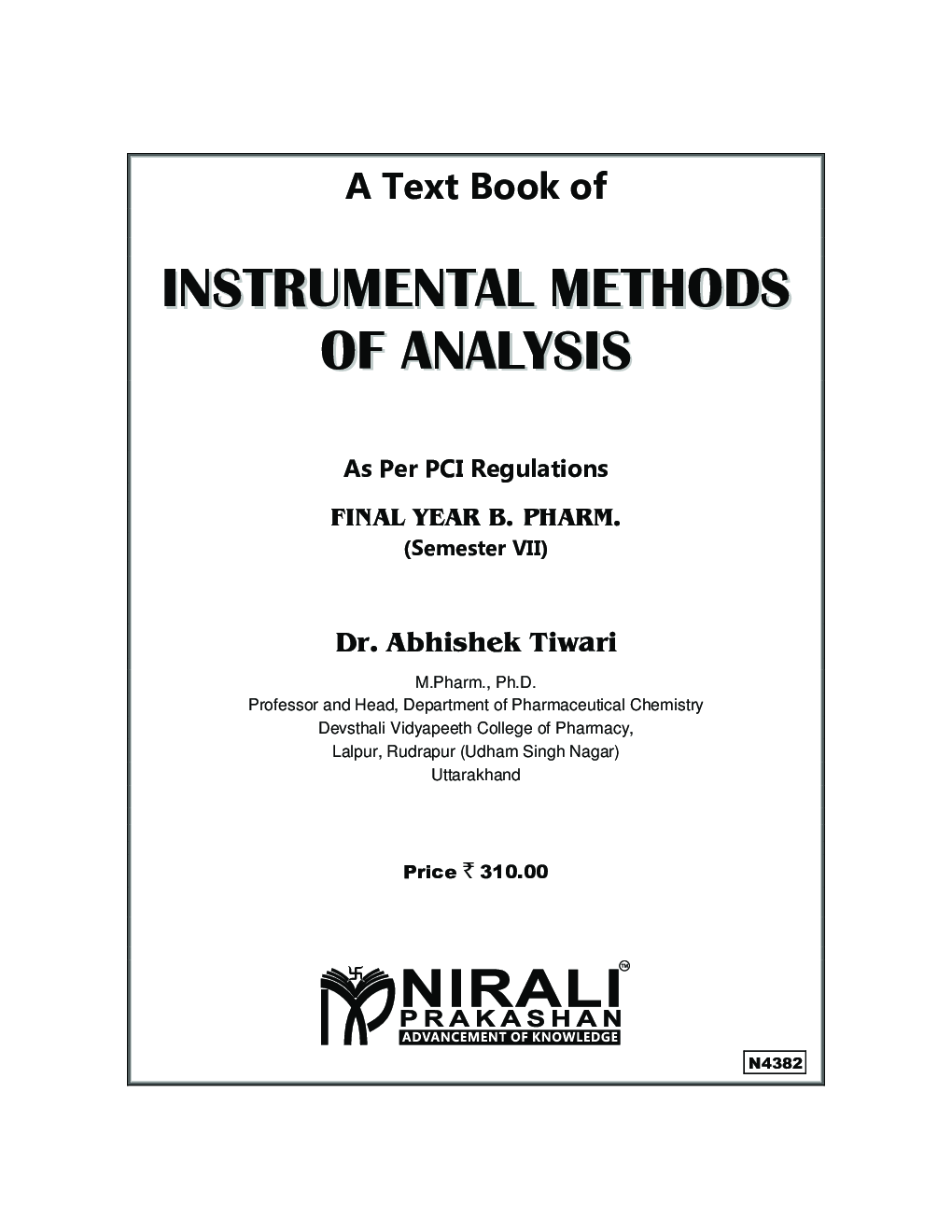 A Text Book of InstrumentalMethode Of Analysis  - Page 2