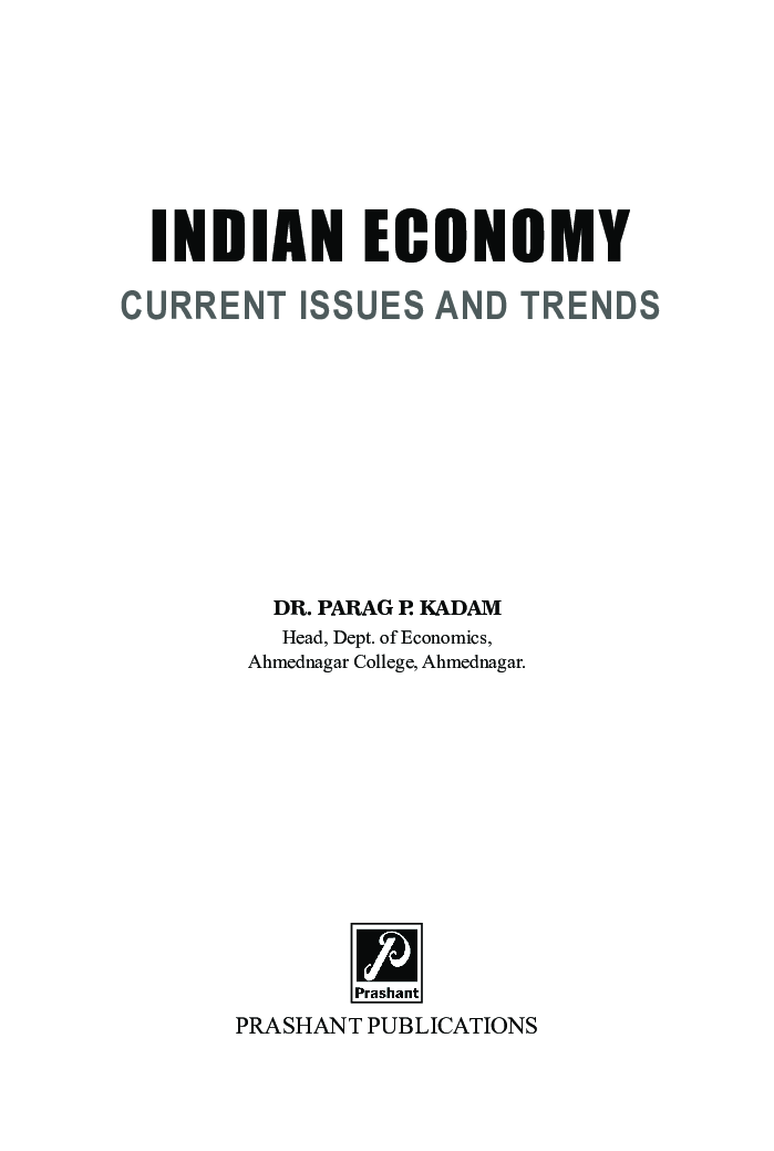 Indian Economy: Current Issues and Trends - Page 2