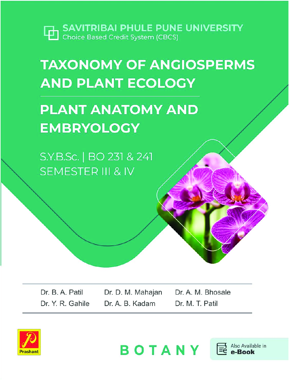 Taxonomy of Angiosperms and Plant Ecology , Plant Anatomy and Embryology (SPPU) - Page 1