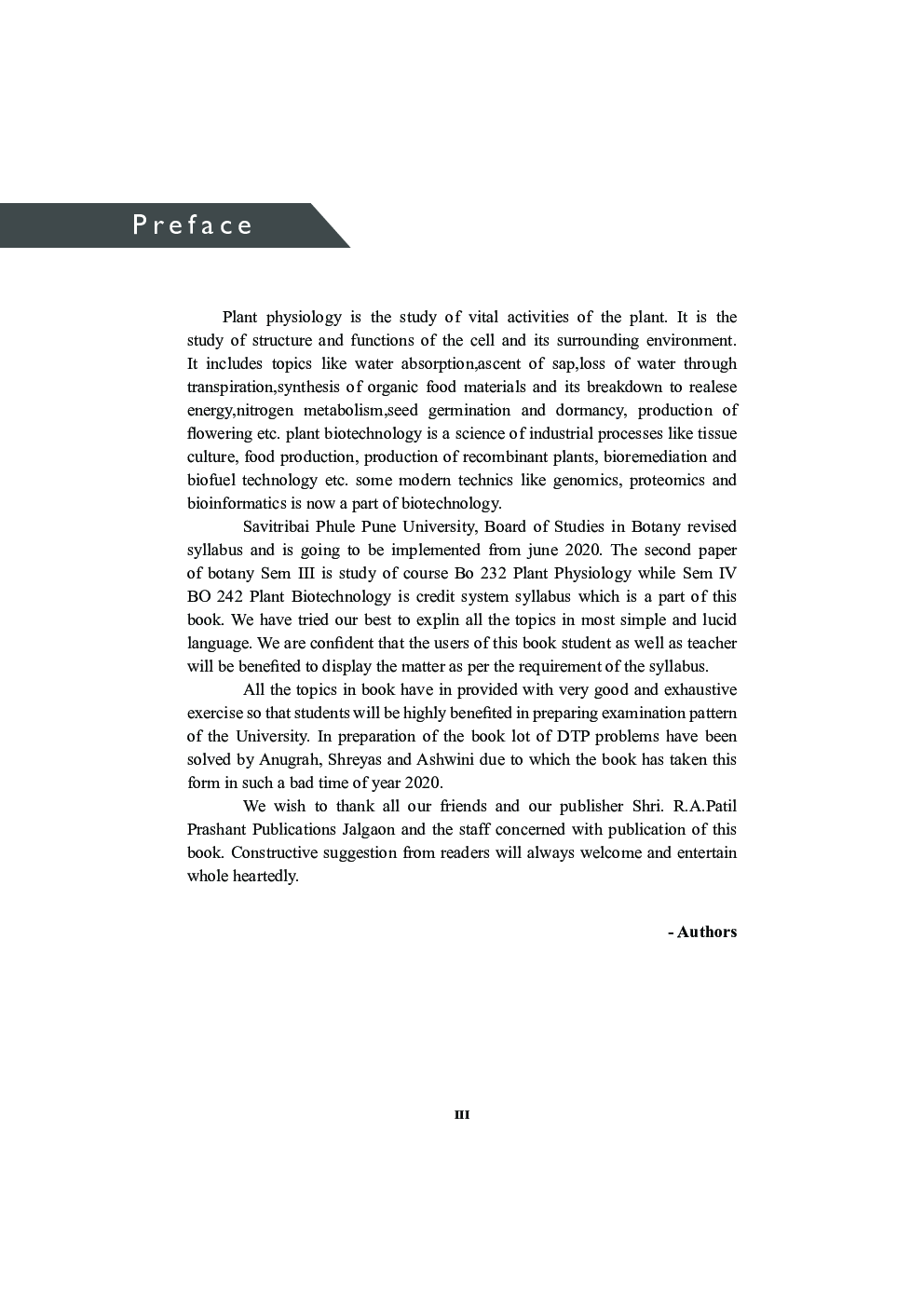 Plant Physiology, Plant Biotechnology  (SPPU) - Page 4