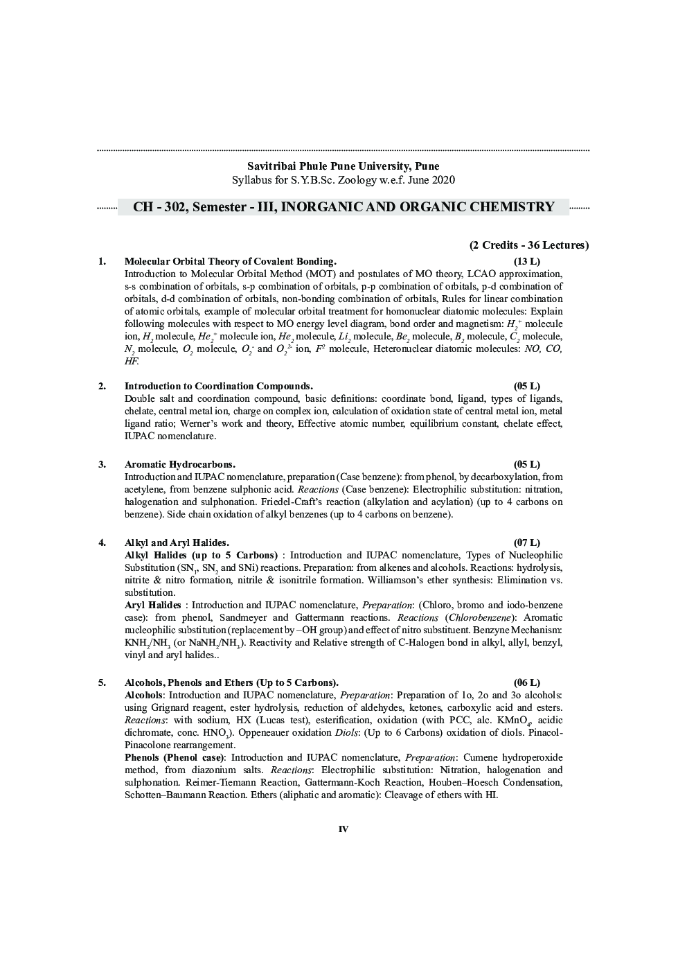 Inorganic and Organic Chemistry (SPPU) - Page 5