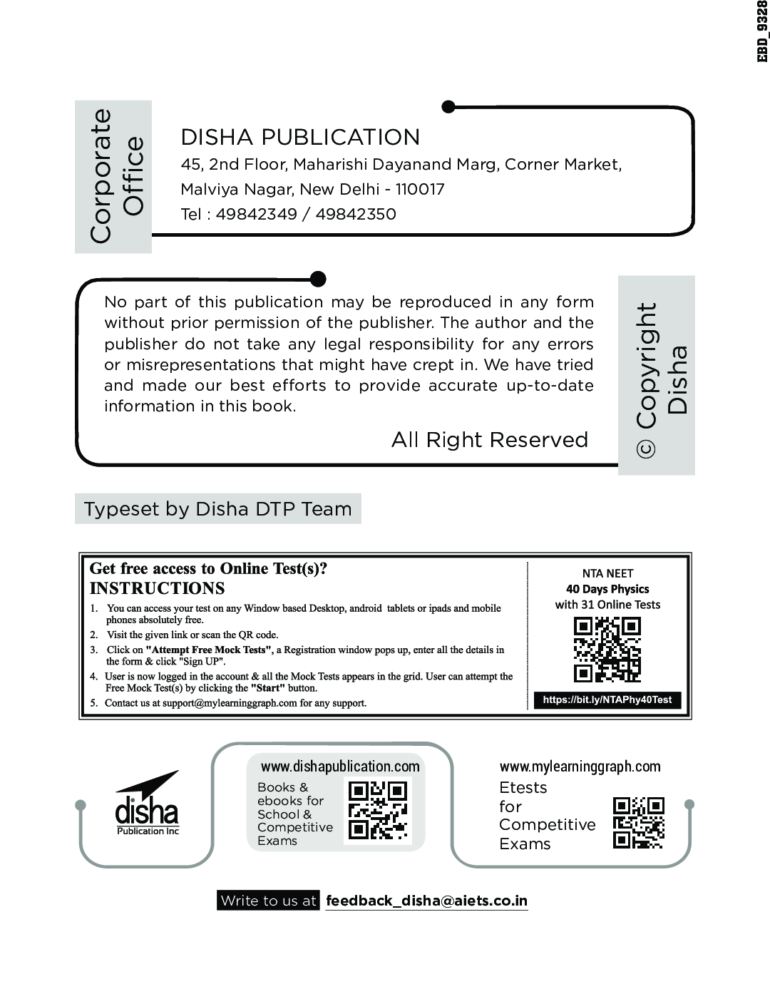 NTA NEET 40 Days Crash Course In  Physics With 31 Online Test Series 3rd Edition - Page 3
