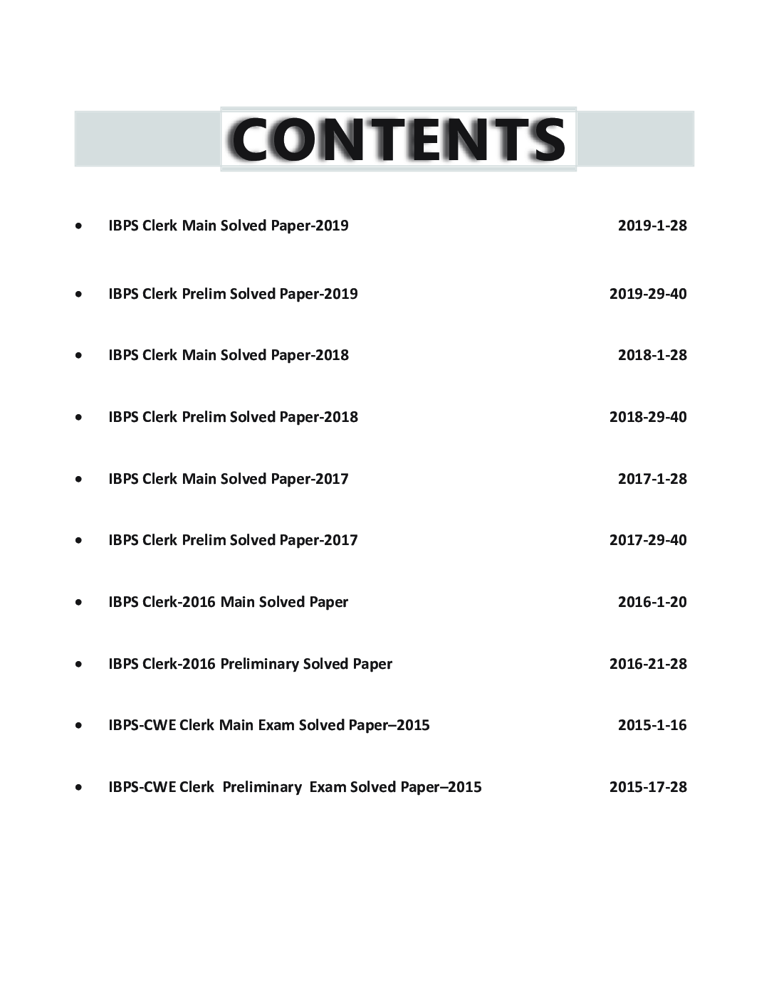 10 Solved Papers Of IBPS Clerk Prelim & Main Exams (2015-19) - Page 4